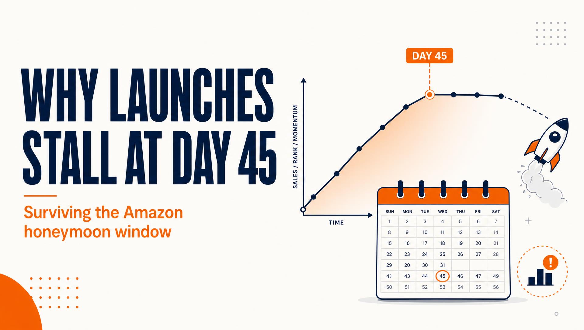 Why Most Amazon Launches Stall at Day 45 (and How to Prevent It)
